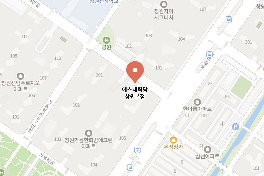 에스테틱담 위치 지도